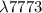 Mathematical equation: $\lambda 7773$