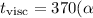 Mathematical equation: $t_{\rm visc} = 370 (\alpha$