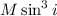 Mathematical equation: $M\sin^{3}i$