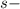 Mathematical equation: $s-$