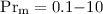 Mathematical equation: ${\rm Pr_m}=0.1{-}10$