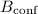 Mathematical equation: $B_{\mbox{\scriptsize conf}}$
