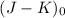 Mathematical equation: $(J-K)_{0}$