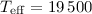 Mathematical equation: $T_{\rm eff} = 19\,500$