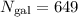 Mathematical equation: $N_{\rm gal}=649$