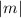 Mathematical equation: $|m|$