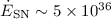 Mathematical equation: $\dot E_{\rm SN} \sim 5 \times 10^{36}$