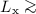 Mathematical equation: $L_{\rm x} \ga$