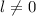 Mathematical equation: $ l \ne 0$