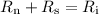 Mathematical equation: $R_{\rm n}+R_{\rm s}=R_{\rm i}$