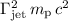Mathematical equation: $\Gamma_{\rm jet}^2\,m_{\rm p}\,c^2$