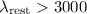 Mathematical equation: $\lambda_{\rm rest} > 3000$