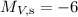 Mathematical equation: $M_{V, {\rm s}} = -6$