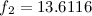 Mathematical equation: $f_2=13.6116$