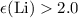 Mathematical equation: $\epsilon({\rm Li}) > 2.0$