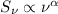 Mathematical equation: $S_\nu \propto \nu^\alpha$