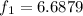 Mathematical equation: $f_1=6.6879$