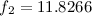 Mathematical equation: $f_2=11.8266$