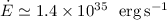 Mathematical equation: $\dot{E} \simeq 1.4\times 10^{35}~{\rm~erg\,s^{-1}}$