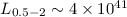 Mathematical equation: $L_{0.5-2}\sim 4\times10^{41}$
