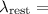 Mathematical equation: $\lambda_{{\rm rest}}=$