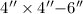 Mathematical equation: $4\arcsec \times 4\arcsec{-}6\arcsec$
