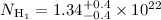 Mathematical equation: $N_{\rm H_{1}} =1.34 ^{+0.4}_{-0.4} \times 10 ^{22}$