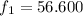 Mathematical equation: $f_1=56.600$