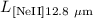 Mathematical equation: $L_{\rm [NeII]12.8~{\mu}m}$