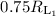 Mathematical equation: $0.75R_{\rm L_1}$