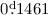 Mathematical equation: $0\fd1461$