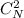 Mathematical equation: $C_N^2$