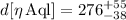 Mathematical equation: $d[\eta\,{\rm Aql}] = 276^{+55}_{-38}$