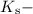 Mathematical equation: $K_{\mathrm s}-$