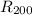 Mathematical equation: $\,R_{200}$