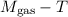 Mathematical equation: $M_{\rm gas}-T$
