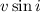Mathematical equation: $v \sin i$
