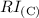 Mathematical equation: $RI_\mathrm{(C)}$