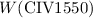 Mathematical equation: $W({\rm {C}{IV}}1550)$
