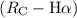 Mathematical equation: $(R_{{\rm C}}-{\rm H}\alpha)$