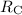 Mathematical equation: $R_{{\rm C}}$