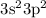 Mathematical equation: $3{\rm s}^23{\rm p}^2$