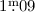 Mathematical equation: $1\fm09$