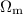 Mathematical equation: $\Omega_{\rm m}$