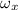 Mathematical equation: $\omega_x$