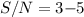 Mathematical equation: $S/N=3{-}5$
