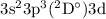 Mathematical equation: $\rm 3s^23p^3(^2D^{\circ})3d$
