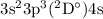 Mathematical equation: $\rm 3s^23p^3(^2D^{\circ})4s$