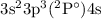 Mathematical equation: $\rm 3s^23p^3(^2P^{\circ})4s$