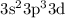 Mathematical equation: $\rm 3s^23p^33d$